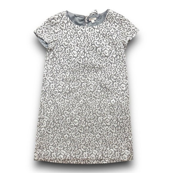 Crewcuts | Silver Metallic Jacquard Party Dress (14) 🩶 - Picture 1 of 9
